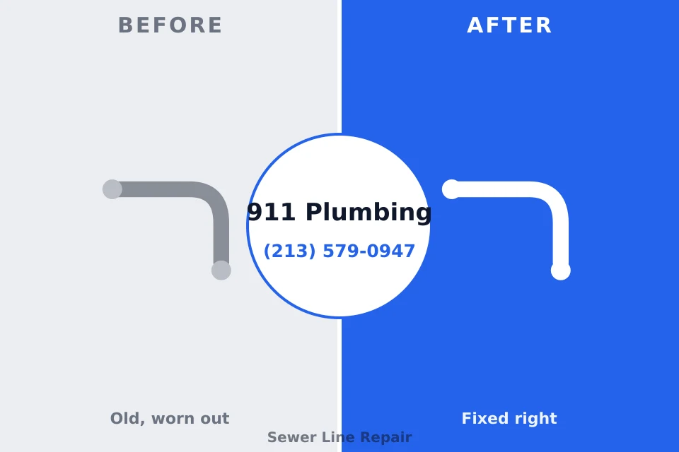 Before and after: plumbing repair Boalsburg, PA